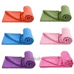 apofly rutschfeste Heiß-Yoga-Handtuch Mit Silikongriff Absorbierende Geruchlose Mikrofaser Für Heiß-Yoga Bikram Pilates Rosa