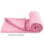 apofly rutschfeste Heiß-Yoga-Handtuch Mit Silikongriff Absorbierende Geruchlose Mikrofaser Für Heiß-Yoga Bikram Pilates Rosa