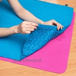 KUENG Sporthandtuch Yogahandtuch Mikrofaser Handtuch Haare Fitness Handtuch Fitnessstudio Yoga Handtuch rutschfest Rosered,-