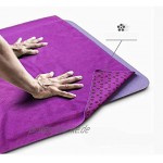 KUENG Sporthandtuch Yogahandtuch Mikrofaser Handtuch Haare Fitness Handtuch Fitnessstudio Yoga Handtuch rutschfest Rosered,-