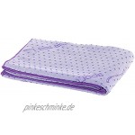 PEARL sports Yogamatte: 2in1-Mikrofaser-Yoga-Handtuch & Auflage saugfähig rutschfest lila Gymnastikmatte