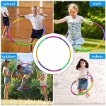 8 Abschnitte Hoola-Reifen für Kinder,Fitnessreifen Hula-Hoop-Reifen für Kinder,Abnehmbarer Hula Hoop Fitness Gymnastik Kreis Reifen für Fitness Yoga
