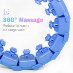 ADAZ Hula Reifen EIN Fitnessreifen aus 24 Abschnitten aus hochwertigem Kunststoff der für Fitness Gewichtsverlust körperliche Geeignet für Kinder und Postpartale Mütter Blau