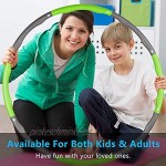 arteesol Fitness Hula Reifen Hoop für Erwachsene & Kinder mit Premium Schaumstoff 6-8 Verstellbare Segmente Hoola Fit Hoop Reifen mit Mini-Maßband Geeignet für Fitness Zuhause BüRo Bauchformung