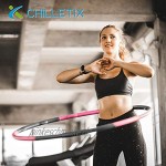 CHILLETIX Hula Hoop Reifen zum Abnehmen Einstellbarer Fitnessreifen für Erwachsene und Kinder Anfänger und Fortgeschrittene