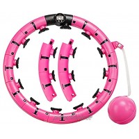 DoLike Hula-Hoop-Reifen Smart Fitness Reifen mit Intelligentem Zählsystem und Schwerkraftball 16 Teile Einstellbar Hula Fitness Hoop für Erwachsene Kinder und Anfänger Abnehmen