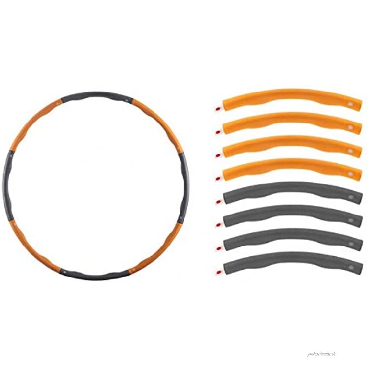 InnovaGoods Set mit 2 abnehmbaren Schaumstoff-bezogenen Fitness-Reifen O-Taille Hula-Hoop-Reifen für mehr Griffigkeit leicht und handlich