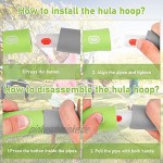 Molbory Hula Hoop-Serie 8 Abschnitte des abnehmbaren Hula-Hoop können das Gewicht anpassen Hoola-Hoop Reifen Geeignet Für Fitness Sport Bauchformung Erwachsene und Kinder