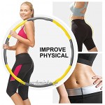 Smart Hula Hoop Reifen für Erwachsene und Anfänger,Gewichteter Abnehmen Fitness Hoola Hoop Testsieger,Einstellbar Ellenförmigem Massage Fitnessreifen für Exercise Slimming Fitnessübungen