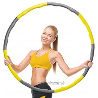 Smart Hula Hoop Reifen für Erwachsene und Anfänger,Gewichteter Abnehmen Fitness Hoola Hoop Testsieger,Einstellbar Ellenförmigem Massage Fitnessreifen für Exercise Slimming Fitnessübungen