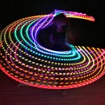 Yicare LED-Leuchtreifen für Erwachsene und Kinder mehrfarbig Tanzreifen loses Gewicht Bodybuilding Fitness-Reifen Spielzeug mehrere Leuchtreifen