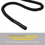 Battle Rope Undulation Workout-Seil für Fitness und Muskelaufbau. Combat Trainingsseil 38mm Durchmesser und 9m Länge. Crossfit-Seil mit Aufbewahrungstasche inklusive.