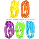 com-four® 5X Springseil für Kinder 210 cm Länge verstellbar Sprungseil in bunten Farben [Auswahl variiert] 05 Stück Farbmix