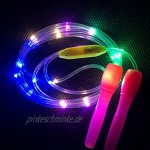 Phayee LED leuchtendes Springseil Fitness Springseil für Kinder Männer und Frauen Erwachsene,für das leichte Training Ausdauertraining,Zufällige Farbe