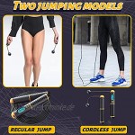 Springseil mit Zähler Seilspringen Erwachsene mit PVC Ummantelung Profi Jump Rope mit Rutschfeste Griffe Länge einstellbare Speed Rope für Anfänger & Fortgeschrittene