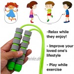 Sprungseil Kinder 6 Jahre Verstellbare Kunststoff Seilspringen 240CM Geeignet für 3-12 Jahre Jungen und Mädchen Sport Springseil Rosa + grün