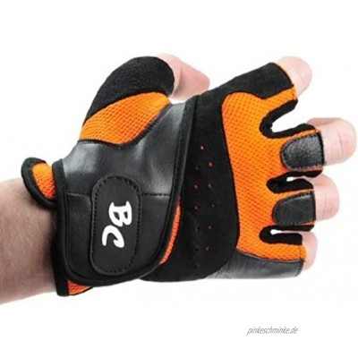 Bad Company Fitness Handschuhe Maximum Grip I Trainingshandschuhe aus Leder I Inkl. Handgelenksbandagen