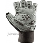 C.P.Sports Profi Grip Bandagen Handschuh F9 schwarz Silber Fitnesshandschuh für Damen und Herren