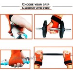DTnFIT® CrossFit Fitness Sport Handschuhe Hand Grips für Damen und Herren Hand- und Handgelenkschutz ideal für Fitness Fitnessstudio Zugstab Einheitsgröße