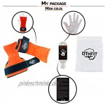 DTnFIT® CrossFit Fitness Sport Handschuhe Hand Grips für Damen und Herren Hand- und Handgelenkschutz ideal für Fitness Fitnessstudio Zugstab Einheitsgröße