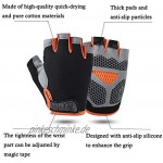 Fitness Handschuhe Gepolstert Fingerlose Gewichtheber Handschuhe Fahrradhandschuhe Sporthandschuhe für Männer und Frauen