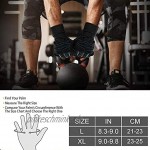 Lazzon Sporthandschuhe mit Handgelenkschutz Fitness Handschuhe rutschfest Atmungsaktiv für Krafttraining Crossfit Trainingshandschuhe Damen Herren