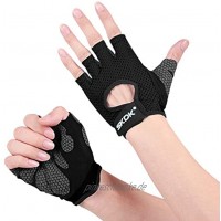 LQQSTORE Handschuhe Gym Gewichtheben Handschuhe Voll Handflächenschutz für Klimmzug Fitness Weightlift