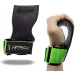 NetroxSports® Power Grips | Professionelle Zughilfen mit extra Grip | Für Bodybuilding Gewichteheben Kraftsport Krafttraining & Fitness | Geeignet für schwere Gewichte | Herren & Damen