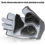 OZERO Fahrradhandschuhe Fingerlose Handschuhe mit Rutschfester und vibrationsabsorbierender Handfläche für Herren und Damen