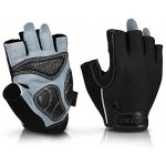 OZERO Fahrradhandschuhe Fingerlose Handschuhe mit Rutschfester und vibrationsabsorbierender Handfläche für Herren und Damen