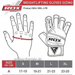 RDX Fitness Handschuhe Rindsleder 50cm Lang Handgelenkschutz Krafttraining Gewichtheben Trainingshandschuhe Gepolstert Griff Bodybuilding Gym Workout Kraftsport Klimmzüge Weight Lifting Gloves