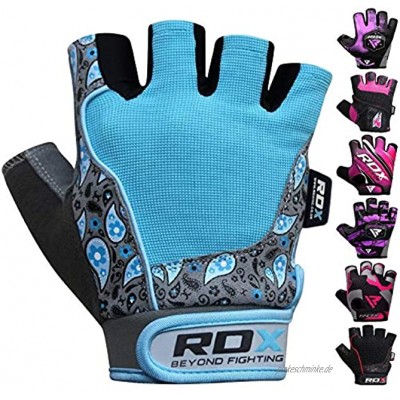 RDX Handschuhe Rindsleder für Gewichtheben Bodybuilding Fitness-Training