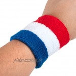 GOGO 6 Stück Schweißband Handgelenk Unisex Sport Wristbands