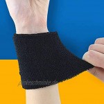 Lvcky Schweißband für das Handgelenk Sport-Armbänder elastisch Baumwolle 15,2 cm 6 Zoll 2 Stück