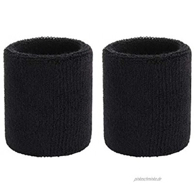 OnUpgo Schweißband Baumwolle Sport Schweißband für Frauen Herren Feuchtigkeit Dochtstoff Armband Paar