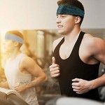 Sport Stirnbänder für Herren und Damen Schweißband & Sport Stirnband Feuchtigkeitstransport Workout Schweißbänder für Laufen Cross Training Yoga und Fahrradhelm 3 Packs