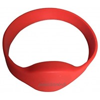 YARONGTECH MIFARE Classic 1K RFID Armband 13.56 MHz ISO14443 A Silikon Erwachsene Größe rot tags5 Stück