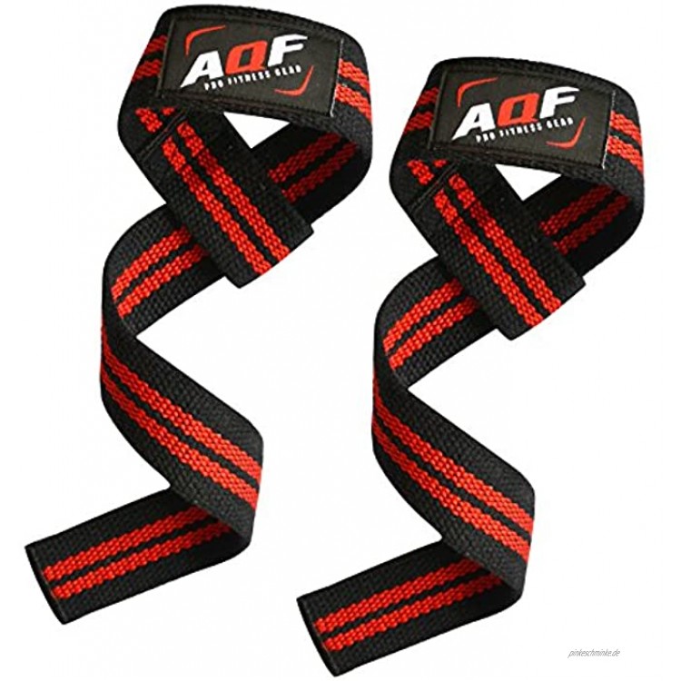 AQF Zughilfen Krafttraining 2er Set Für Profis Bodybuilding & Fitness Gym Weight Lifting Straps Männer & Frauen