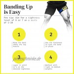 Doppelt gewickelt okklusion Training Bands für Beine & Waden 7,6 cm breit Kniebandage-Bands Durchblutung Beschränkung Bands Lean & Fast Muskelaufbau ohne schwere Gewichte zu heben