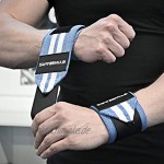 GYMGEARS® Handgelenk Bandagen [2er Set] Wrist Wraps 45cm Profi Handgelenkbandage für Kraftsport Bodybuilding Powerlifting Crossfit & Fitness Für Frauen & Männer geeignet