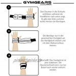 GYMGEARS® Handgelenk Bandagen [2er Set] Wrist Wraps 45cm Profi Handgelenkbandage für Kraftsport Bodybuilding Powerlifting Crossfit & Fitness Für Frauen & Männer geeignet