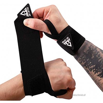 PULLUP & DIP Wrist Wraps Handgelenk Bandagen für Fitness Calisthenics Crossfit Bodybuilding & Krafttraining Profi Sportbandagen Stabilisierend & Unterstützend für Frauen & Männer