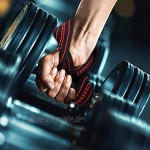 VGEBY Gewichtheber-Gurte weiches Nylon Figur 8 für Fitnessstudio Training Unterstützung der Hand