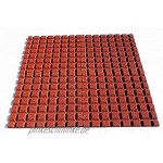Allstores24 Fallschutzmatten Set 1m² Tina Stärke 25mm Granulatmatte Fallschutzmatte Bodenmatte Sportmatte Farbe: Rot