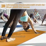 BIFY Yogamatte rutschfeste 183 x 61 x 0,6cm Gymnastikmatte Premium Umweltfreundliche Trainings-Fitnessmatte für Pilates Fitness mit Schultergurt