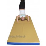 NiroSport Turnmatte 200 x 100 x 8 cm Gymnastikmatte Fitnessmatte Sportmatte Trainingsmatte Weichbodenmatte Wasserdicht