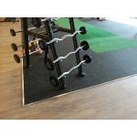 Vivol Fitness Sportboden Premium Schwarz Bodenmatte für den Fitnessraum Rolle 10m 6mm dick 5 Farben