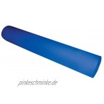 Yogamatte BODYCOACH 28770B blau rutschfeste Unterseite schmutzabweisende hautfreundliche Oberfläche lang 152cm breit 56cm Dicke 4 mm