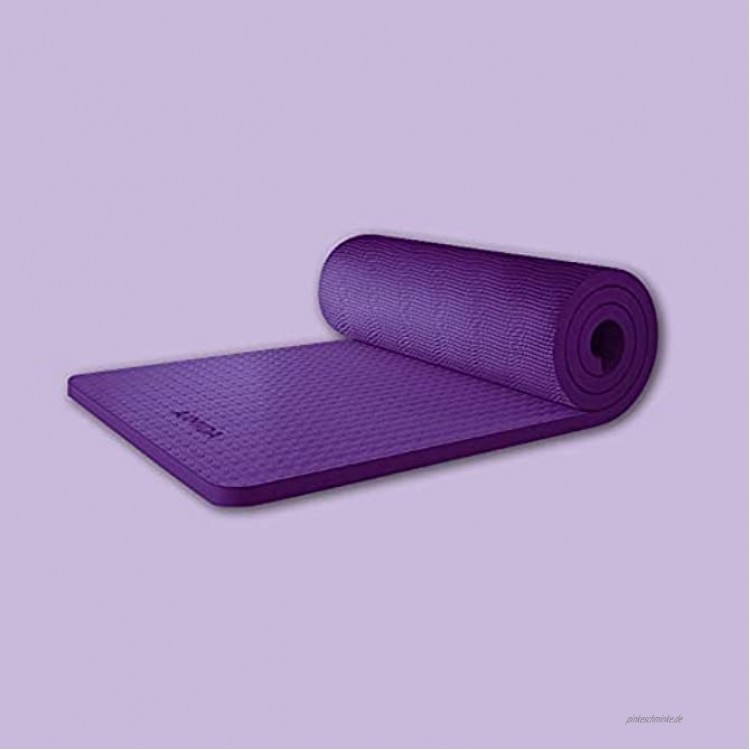 Große Yogamatte Dicke rutschfeste umweltfreundliche Trainingsmatte Trainingsmatte für Pilates Yoga Stretching Gymnastik für Home Gym