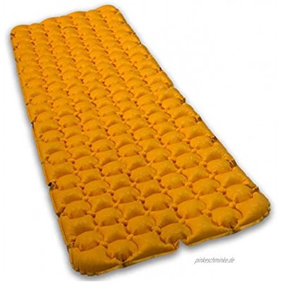 LOWLAND OUTDOOR Unisex-Adult Pioneer Insulated Sleeping pad Isomatte Gold 195 cm x 60 cm x 6 cm